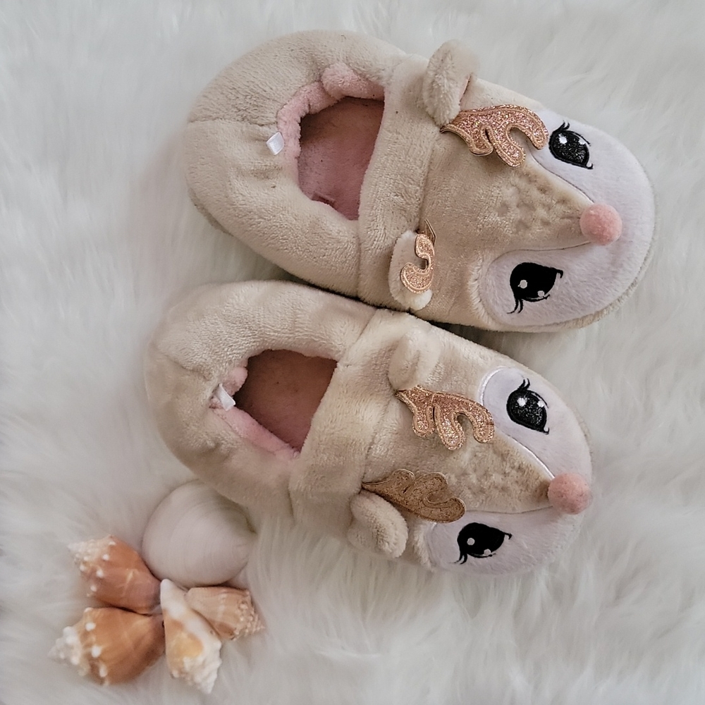 Justice reindeer slippers 2-3